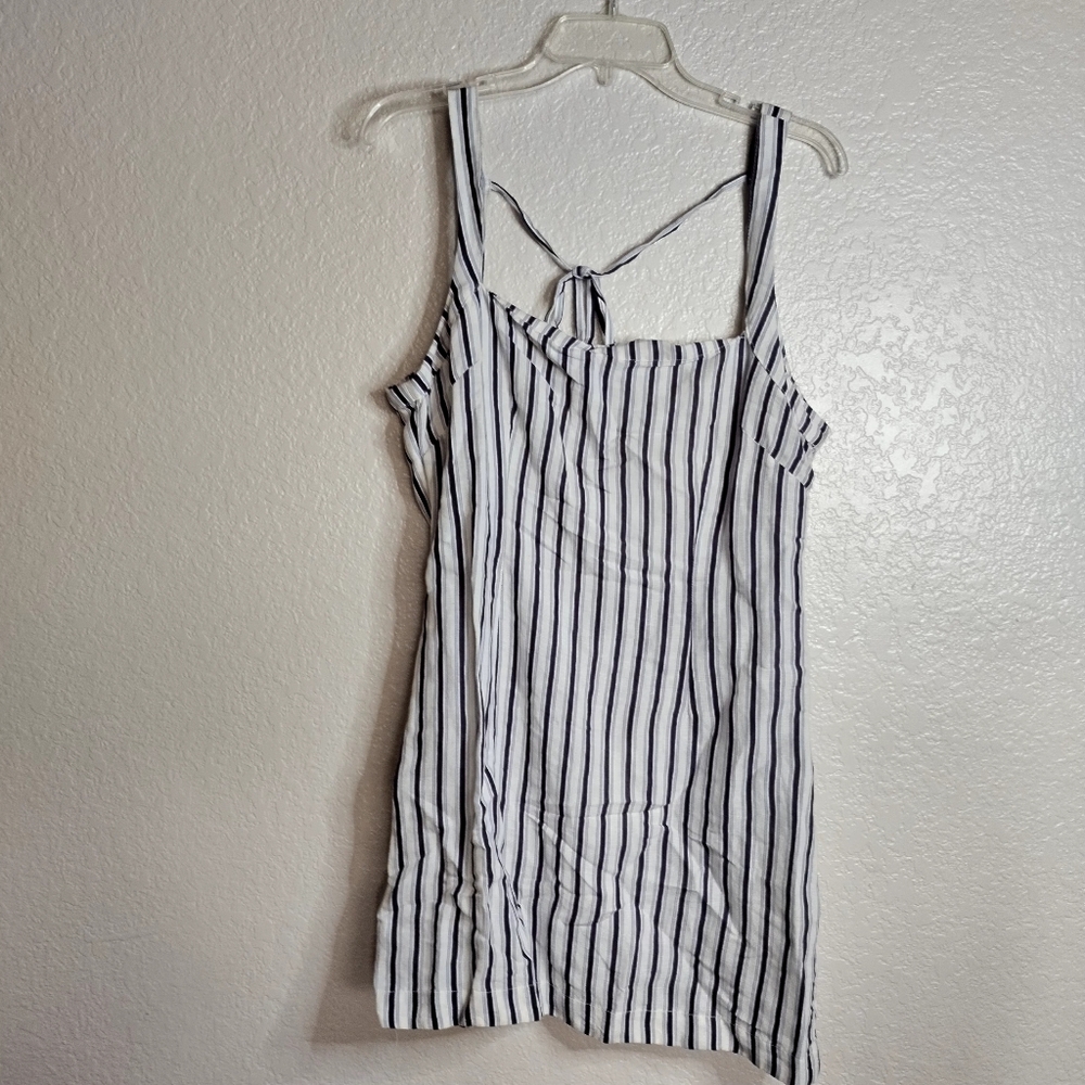 NWT By Anthropologie Square Neck Gauze Mini Dress SZ S - Picture 3 of 9